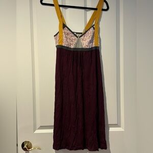 Vintage Burgundy&purple slip dress SZ M